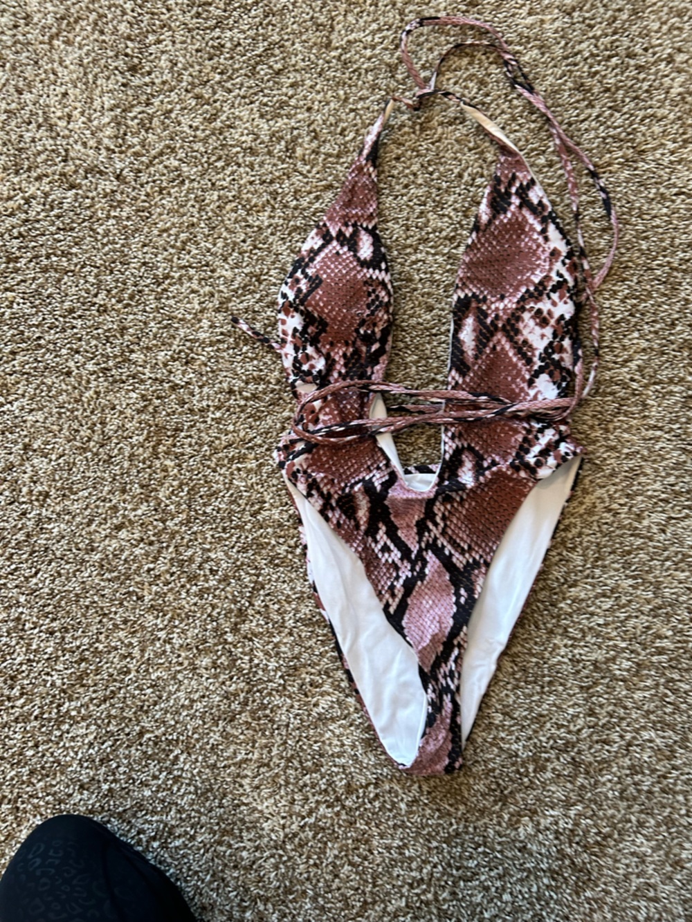 Women’s Snake Print One Piece